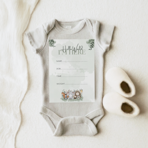 Safari Theme Baby Milestone Cards - Image 3