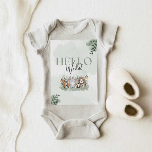 Safari Theme Baby Milestone Cards - Image 2