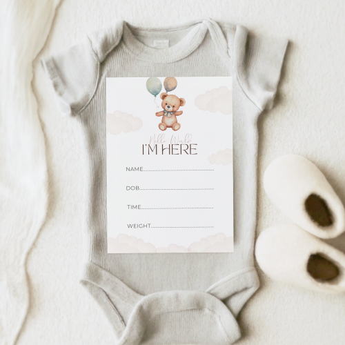 Teddy Bear Theme Baby Milestone Cards - Image 3