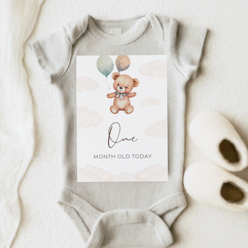 Teddy Bear Theme Baby Milestone Cards - Image 5