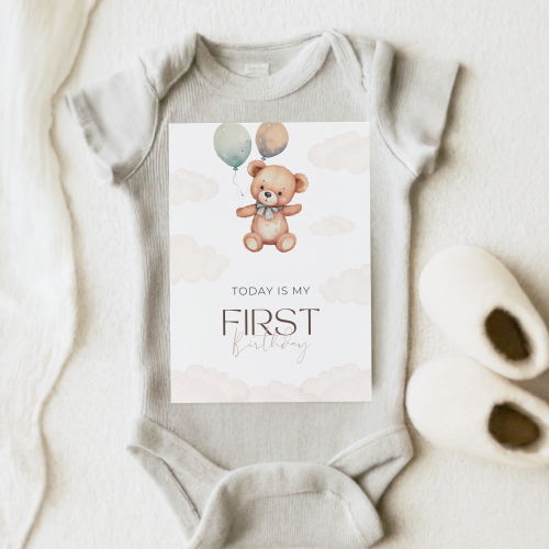 Teddy Bear Theme Baby Milestone Cards - Image 6